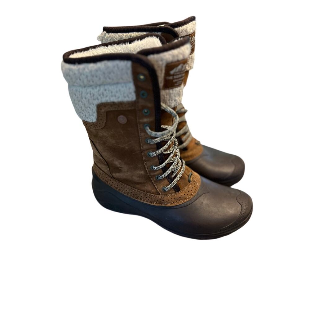 The North Face Shellista II Mid women brown winter snow boots size 9.5
